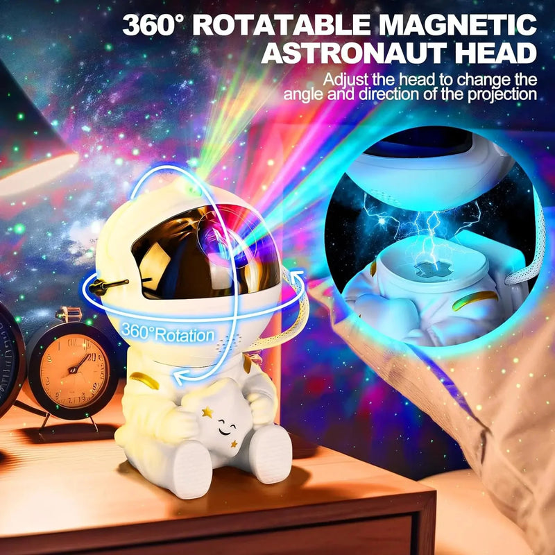 Brazil Astronaut Starry Sky Projector, Galaxy Night Light, Starry Sky Projector, LED Astronaut Light, Bedroom and Game Room